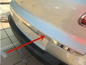 

Car styling For Volkswagen Tiguan 2010-2017 Rear Behind Trunk Tailgate Door Tail Bottom Lid Streamer Molding Cover Kit Trim