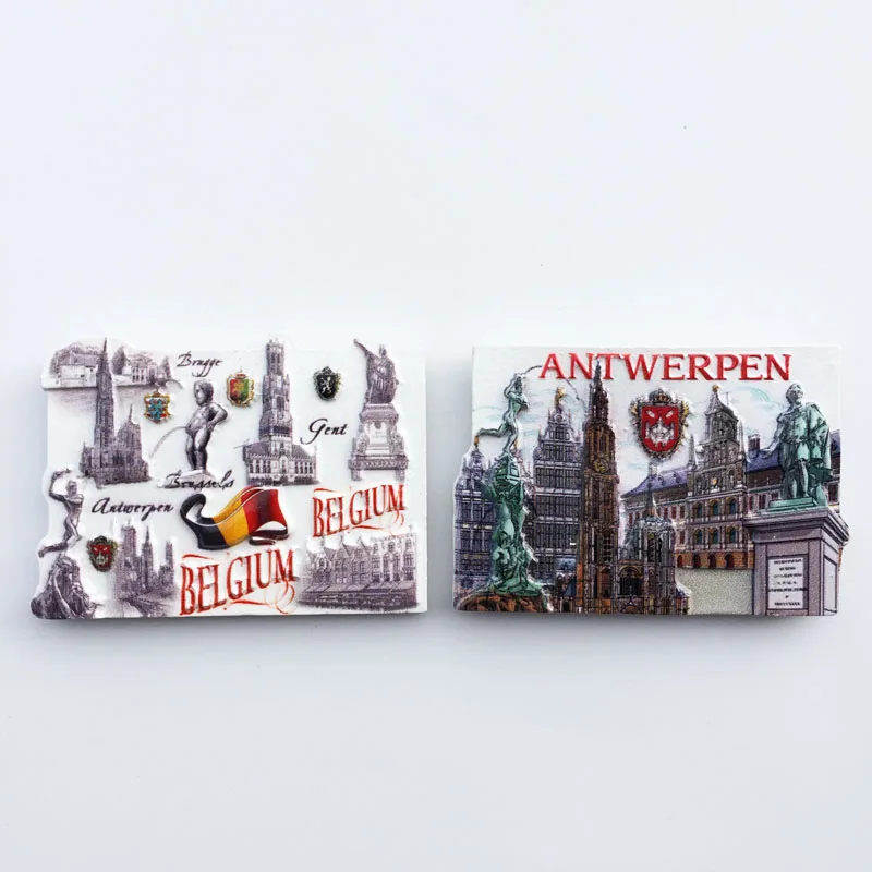 

Belgium Antwerp network red attractions collection travel commemorative crafts magnetic refrigerator stickers