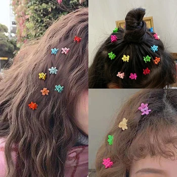 

12Pcs Small Hair Clawas For Children Women Girls Cute Princess Flower Frosted Baby Rabbit Butterfly Crown Heart