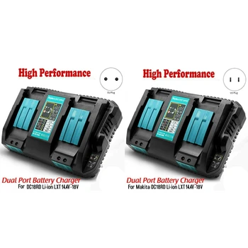 

MOOL Dc18Rd Li-Ion Charger Dual Usb 6A 14.4V-18V For Bl1415 Bl1430 Bl1815