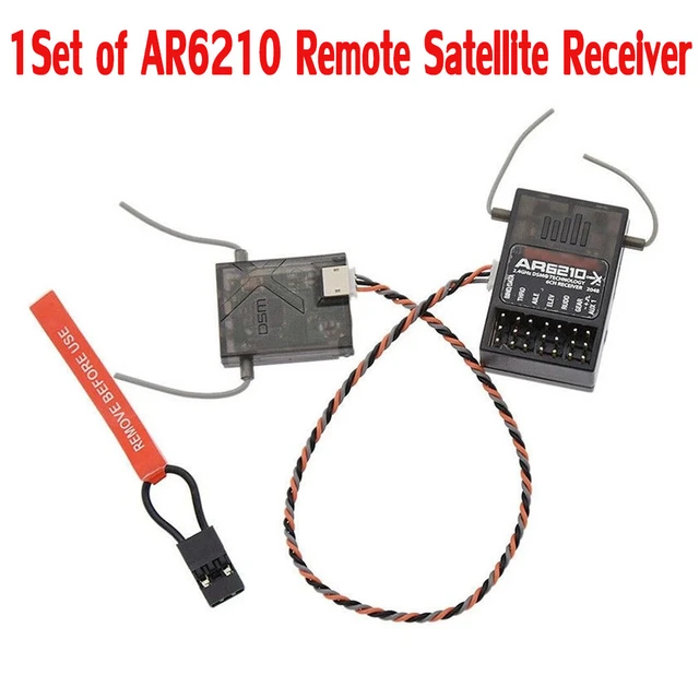 DSMX 6 CH AR6210 RC Receiver RX W/ Satellite Support For DSM2.