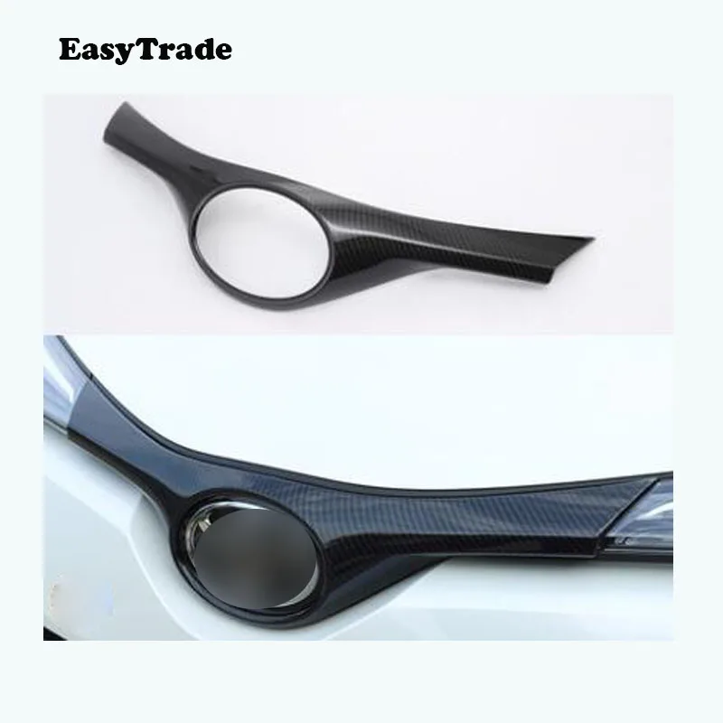 

Car styling Carbon fiber grille slats Sticker car mark cover trim Accessories For Toyota CHR C-HR accessories 2019 2018