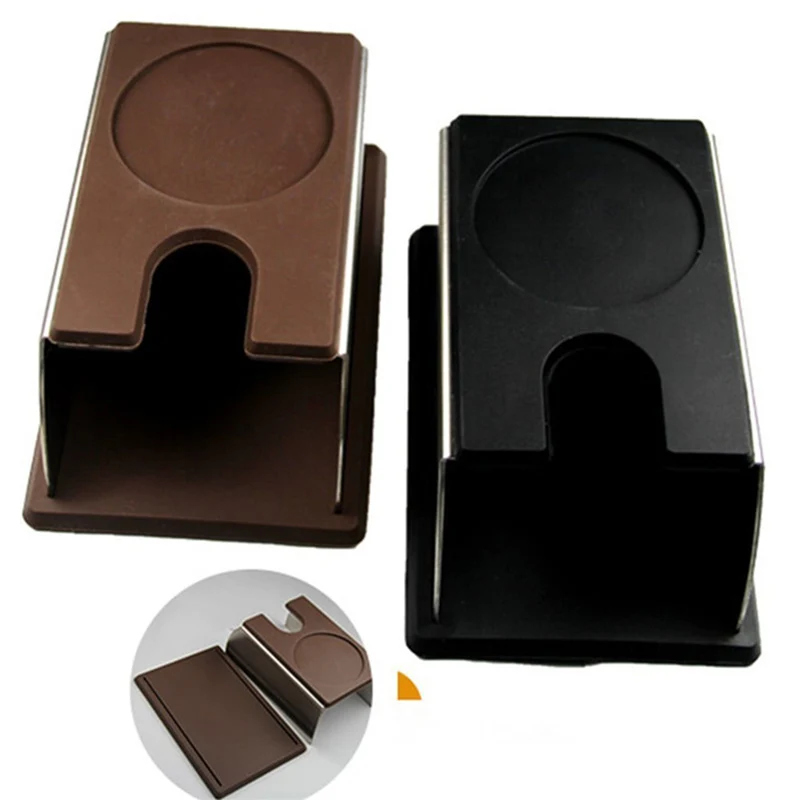 

Coffee Tamper Holder Coffee Powder Maker Stand Rack Tool Stainless Steel Silicone Espresso Coffee Machine Kitchen cafe Tool