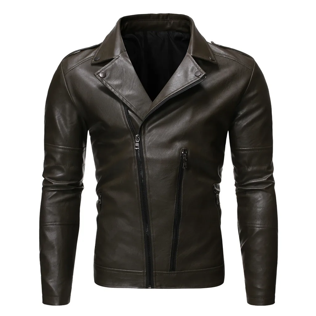 Casaco jaqueta masculino chaqueta hombre пальто мужская осенне-зимняя повседневная плотная кожаная куртка с капюшоном и длинным рукавом