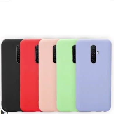 

For OPPO Reno Ace R9 R11 A7 R15 R17 Phone Case Liquid Silicone Solid color Soft silicone Back Protective Cover Shockproof funda