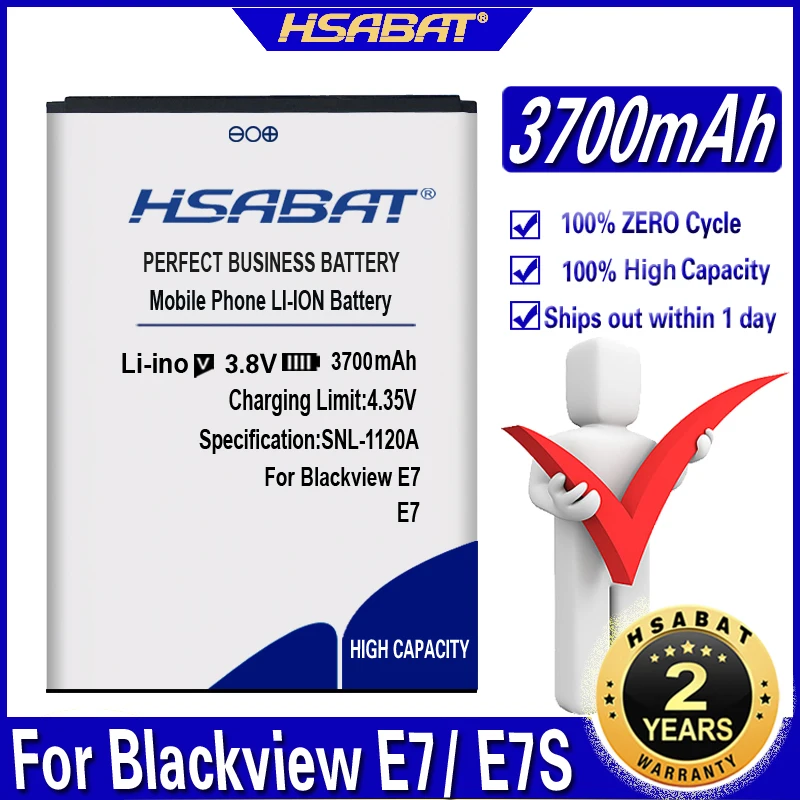 Аккумулятор HSABAT 3700 мАч для Blackview E7 E7S | Мобильные телефоны и аксессуары