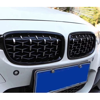 

1 Pair 5 Series F10 Front Kidney Grille for Bmw 5 Series F10 2014-2017 520I 525I 528I Diamond Grille Meteor Style Front Bumper G