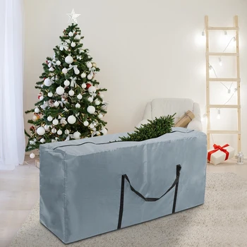 

Large Waterproof Furniture Cushion Storage Bag Outdoor Garden Zipper Dustproof Protective Cover Christmas Tree Storage Bag