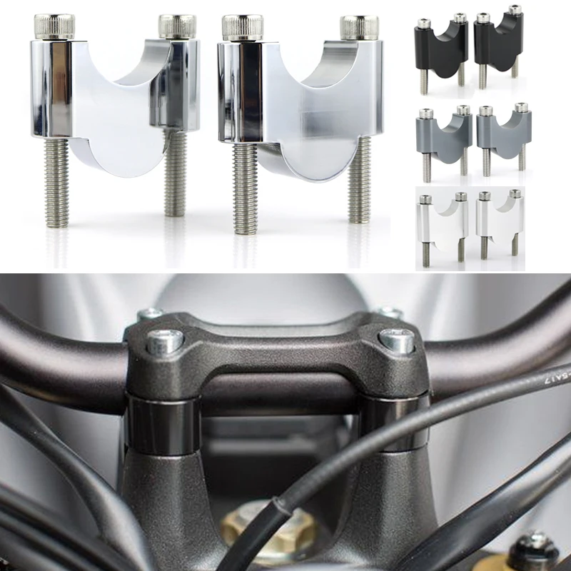 

For KTM 125 390 Duke 690 790 Duke 1290 Super Duke 28mm 1 1/8" Handlebar Risers Mounting Riser CNC Billet Aluminum