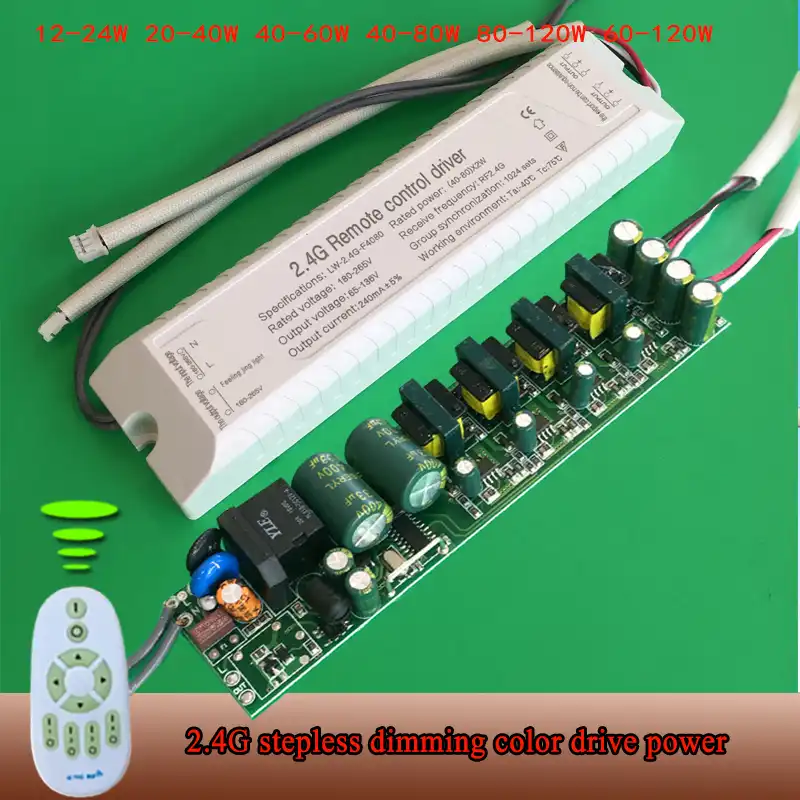 Dimmable intelligent LED driver chandelier's transformer 2.4G remote