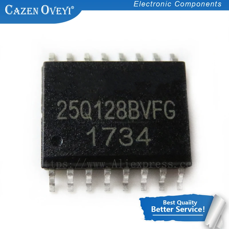 10pcs/lot W25Q128BVFG 25Q128BVFG 25Q128 SOP-16 128M X 1 SPI BUS SERIAL EEPROM In Stock | Электронные компоненты и
