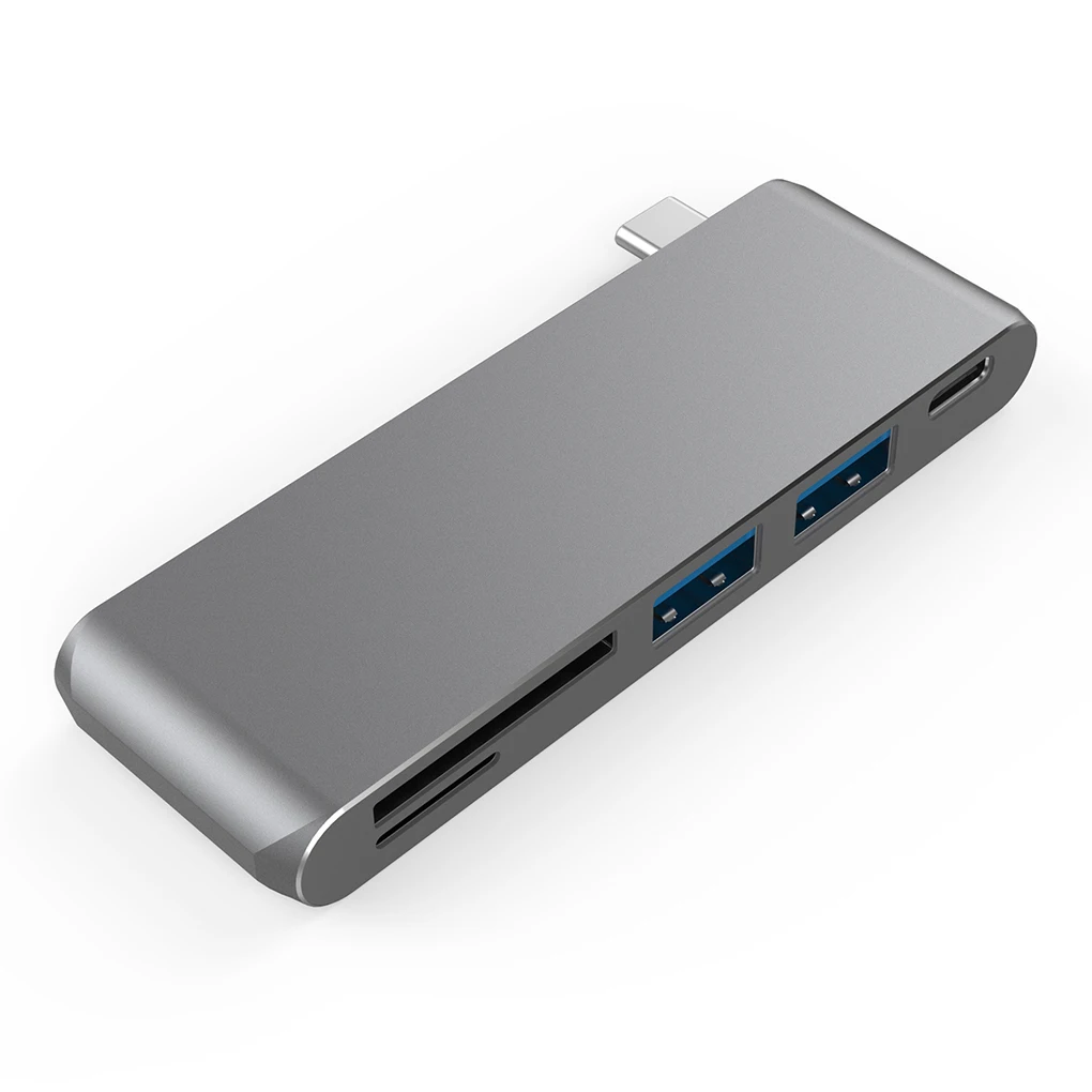 Порт type-c 5 в 1 концентратор USB3.0 высокоскоростной адаптер SD Micro SD TF кардридер телефон USB зарядное устройство