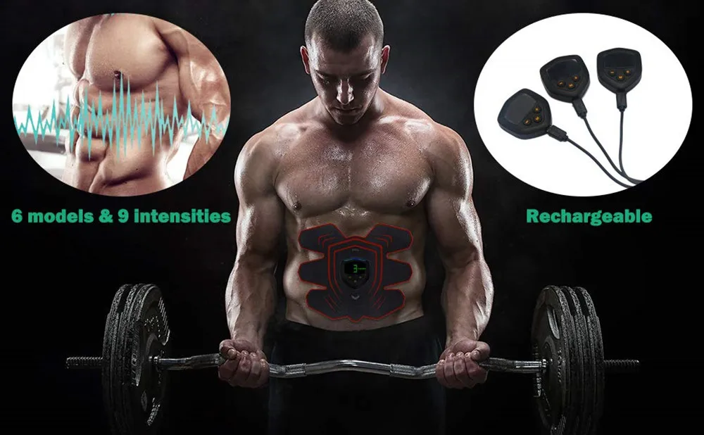 HANDISE ABS Stimulator Muscle Toner Abdominal Toning Belt Muscle EMS Trainer ABS