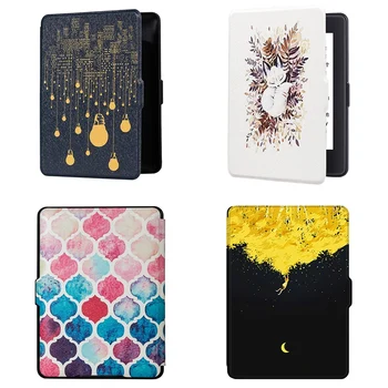 

EBook Smart Case for Amazon Kindle Paperwhite 1 2 3 PU Leather Print Flip Cover Fit All Kindle Paperwhite Generations Prior to 2