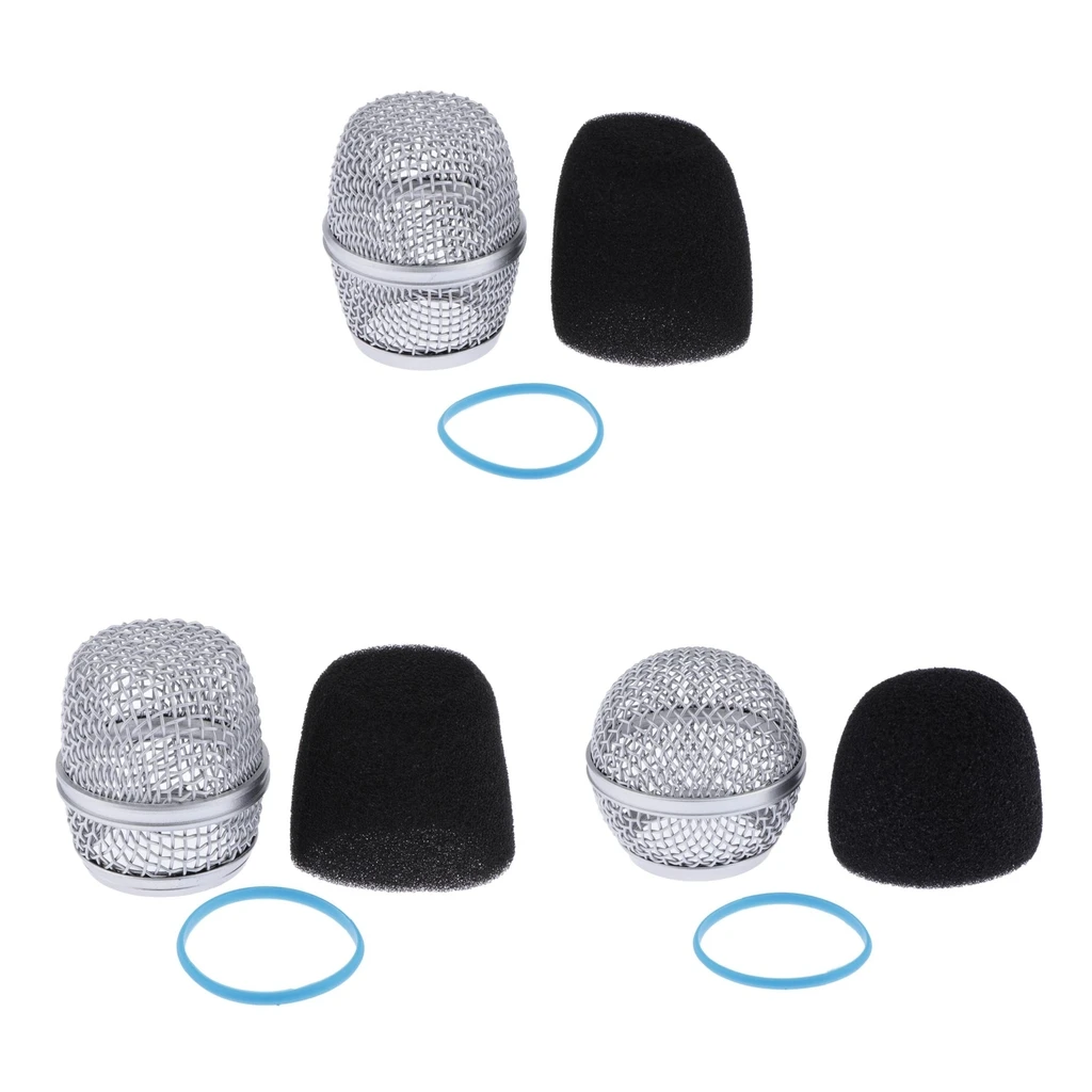 Replacement Microphone Ball Head Mesh Grill Head Microphone Grille DIY Parts for Shure Beta 57A 58A for microphone grille