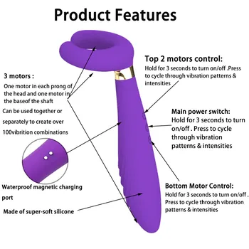 Double Penetration Penis Enlargement Extender G-Spot Dildo Vibrator Nipple Clit Simulator Sex Toys for Men Couple Adult Products 2