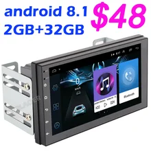 2 Din Android 8,1 Автомобильный мультимедийный видео плеер " Универсальный 2DIN стерео автомобильный радио gps для Volkswagen Nissan hyundai Kia toyota