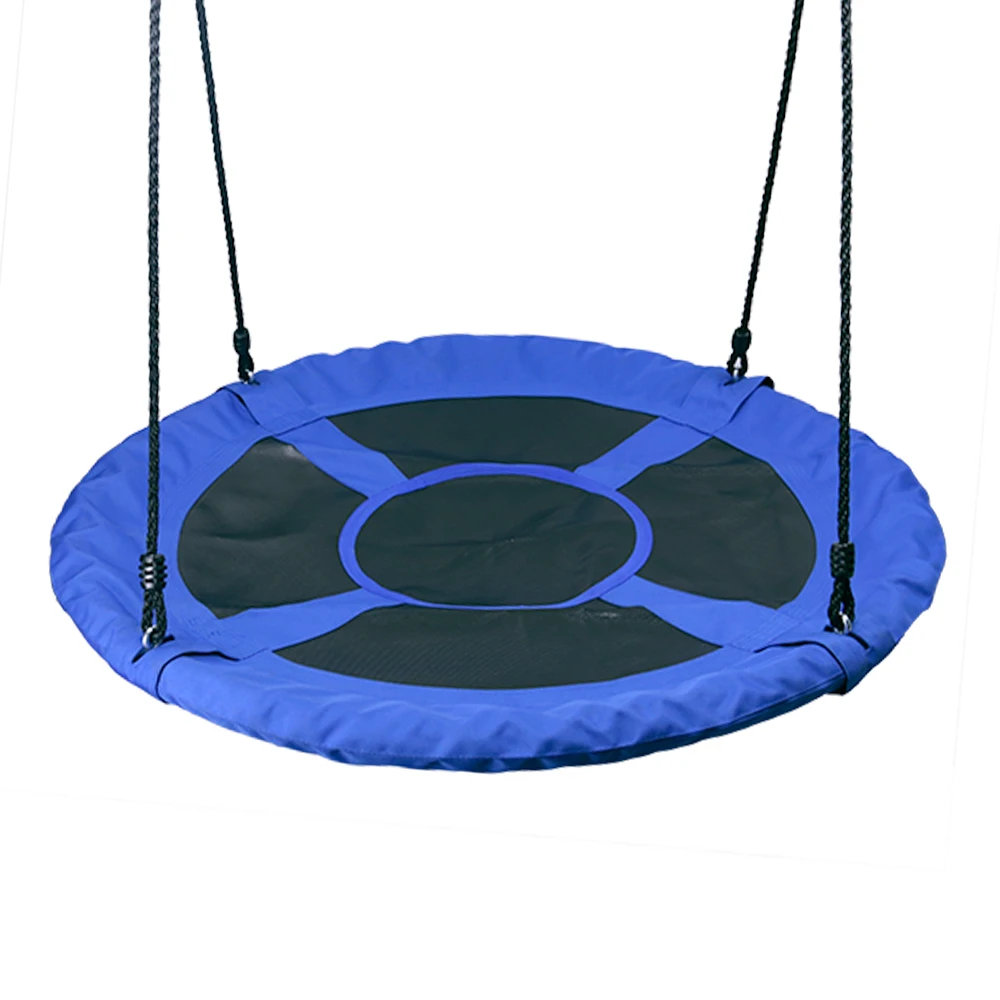 

Outdoor 1M 40inch Saucer Rotate Tree Nest Swing 900D 600lbs Flying Giant Rope Round Swing