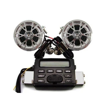 

Bluetooth Motorcycle Sound System Handlebar Mount Waterproof Speakers Support External MP3 Player Motorcycle MP3 Host