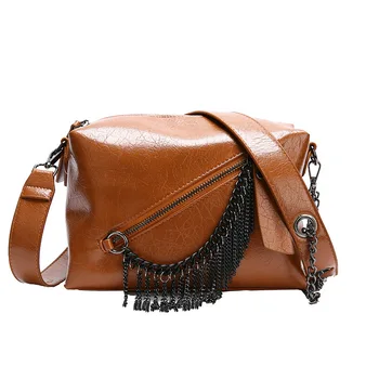 

2020 New Fashion Top Leather Handbag for Women Girl Messenger Bags with Tassel Bolsa Female Shoulder Bags Ladies Party Handbags