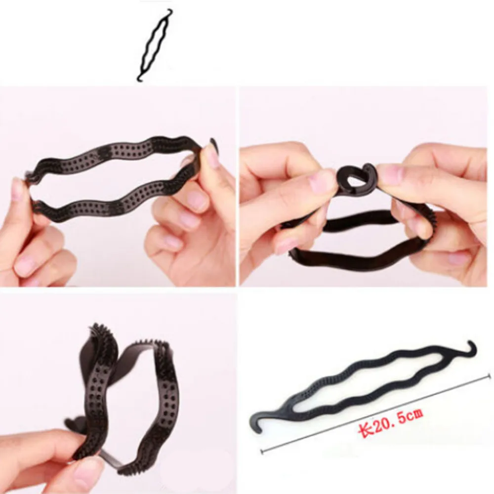 wedding hair clips 4pcs Girls Hair Styling Clip Stick Bun Maker Braid Tool 6 Color Optional A88 hair bow for ladies