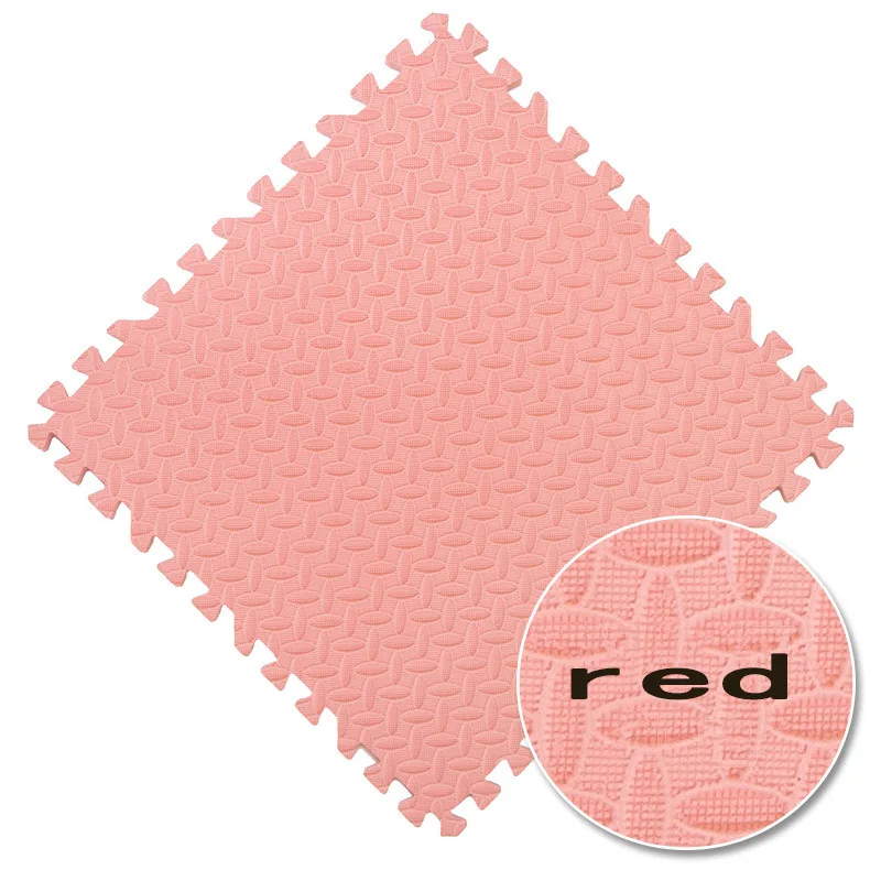red Пенопластовый коврик для детей, Детский коврик из пенопласта, однотонный ковер для гостиной, спальни, безвкусная Защита окружающей среды - Цвет: red
