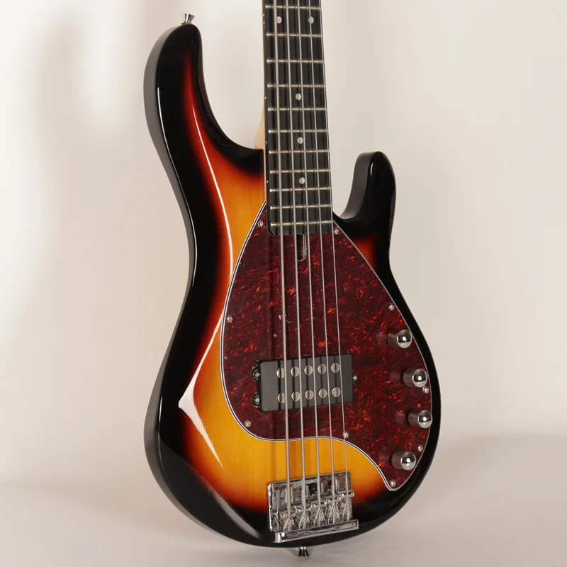 Высокое качество sunburst Цвет Новинка 5 струн электрическая бас гитара ra с бесплатной сумкой