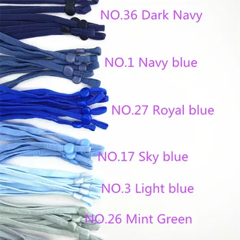 

100 PCS width 5mm mask elastic band ear band Ajustable silicone button buckle mask band string rope DIY sewing mask material