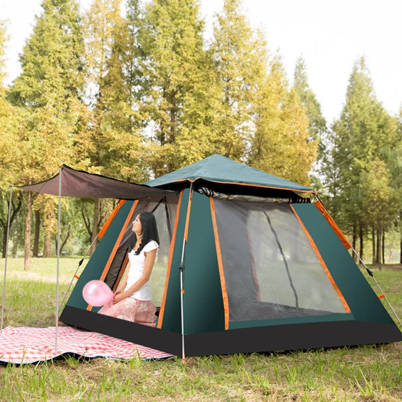 Туристическая палатка Naturehike большая автоматическая на 4 человек