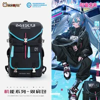 Moeyu Anime Backpack School Shoulder Bag Miku Cosplay Men Student Laptop Travel Hiking Casual Rucksack Women‘s’Fashion 1