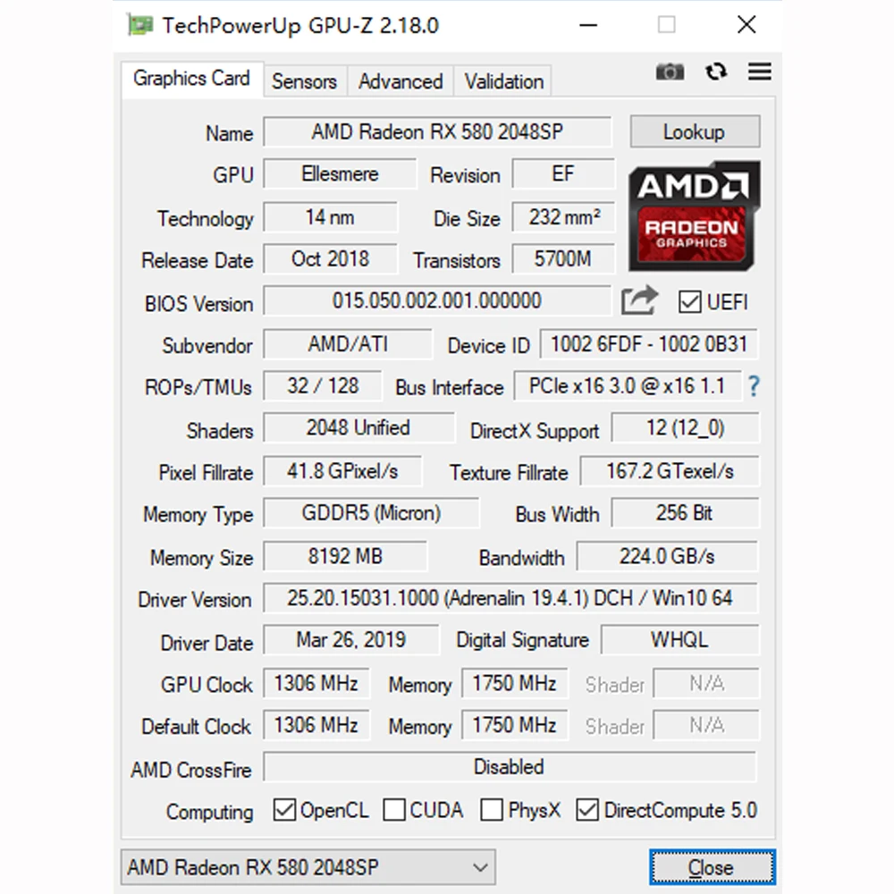 Yeston Radeon RX580 2048SP 8G OC GDDR5 256bit PCI Express x16 3,0 DVI+ HDMI+ 3* DP видео игровая графическая карта для рабочего стола платье своими руками
