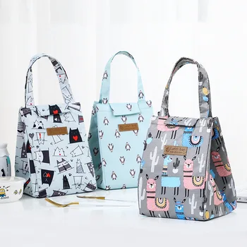 

Portable Lunch Bag New Thermal Insulated Lunch Box Tote Cooler Handbag Breakfast Food Box School Food Storage Bags