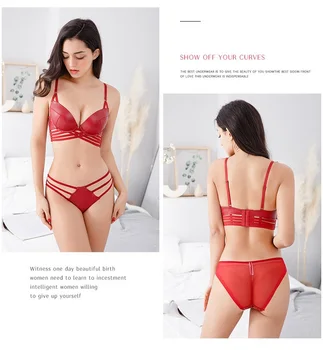 

Sexy Lace Underwear Fashion Leather Glossy Thin Under Thick Soft Rubber Ladies Bra Set Push Up Underwire Lingerie and Panty Set