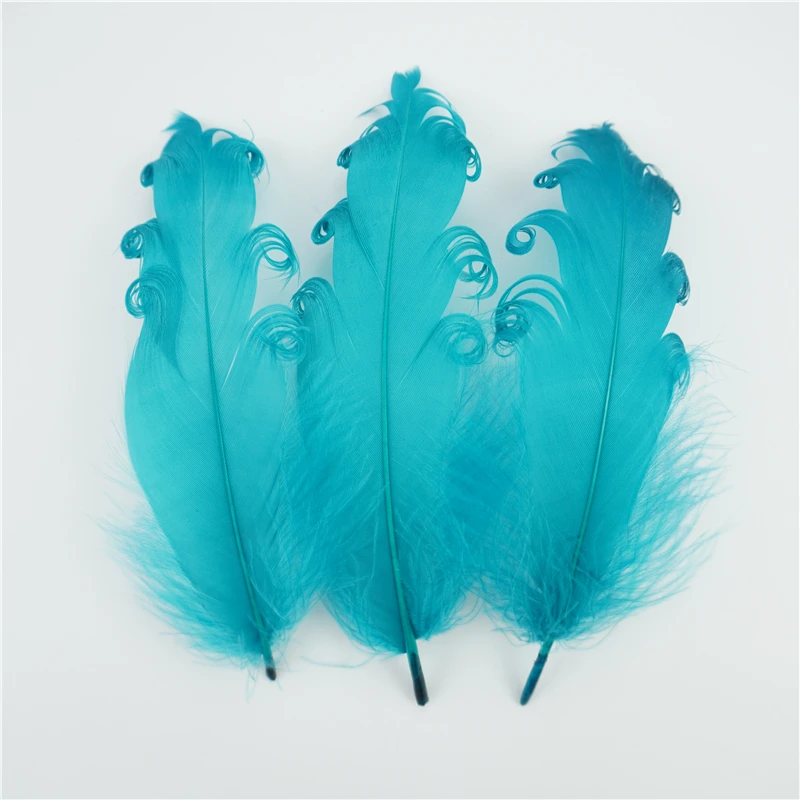 Goose feathers 20Pcs spiral 12-18cm for wedding party decoration DIY