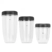 Kit de pièces de rechange pour mélangeur Nutri 900W, tasse et couvercle Ju479, 18oz, 24oz, 32oz, fruits 5
