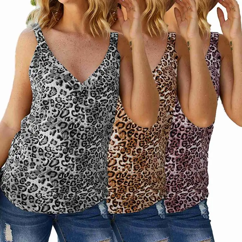 Women's Summer Sexy Boho Leopard Print 