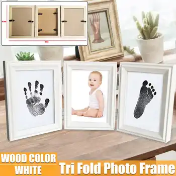 

Newborns Photo Frame Baby Molds Handprint Footprint 3D DIY Soft Clay Inkpad Baby Kids Growth Memorial Gift Home Decoration