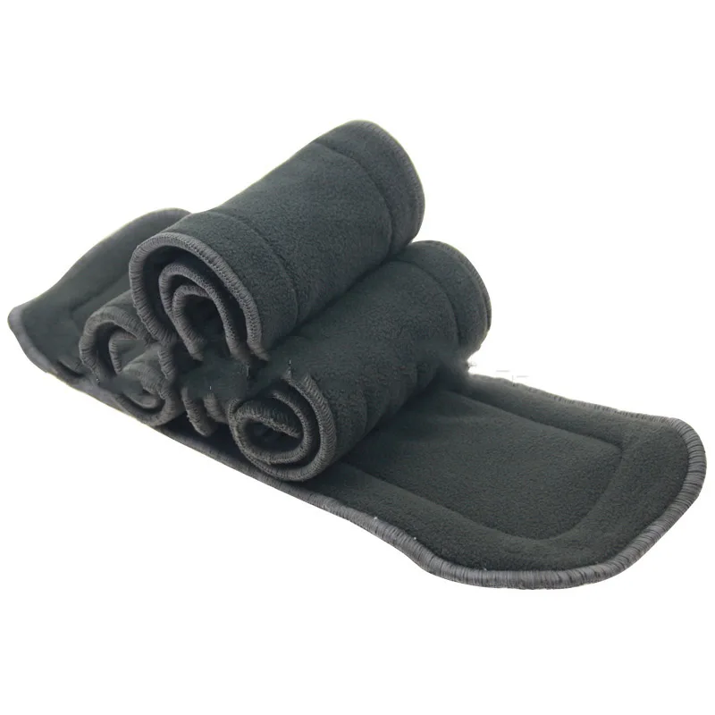 

5-Layer Bamboo Charcoal Inserts For Baby Cloth Diaper Reusable Washable Inserts Liners For Real Pocket Cloth Nappy