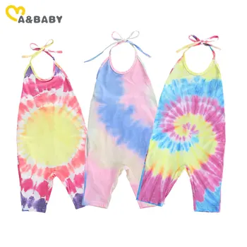 

Ma&Baby Toddler Baby Kid Girls Tie Dye Romper Sleeveless Jumpsuit Casual Children Girls Clothes