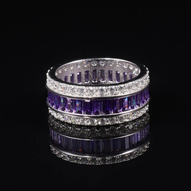 2.66ct Natural Vivid Purple Spinel Diamonds Swirl Ring 14kt. – Avis Diamond  Galleries