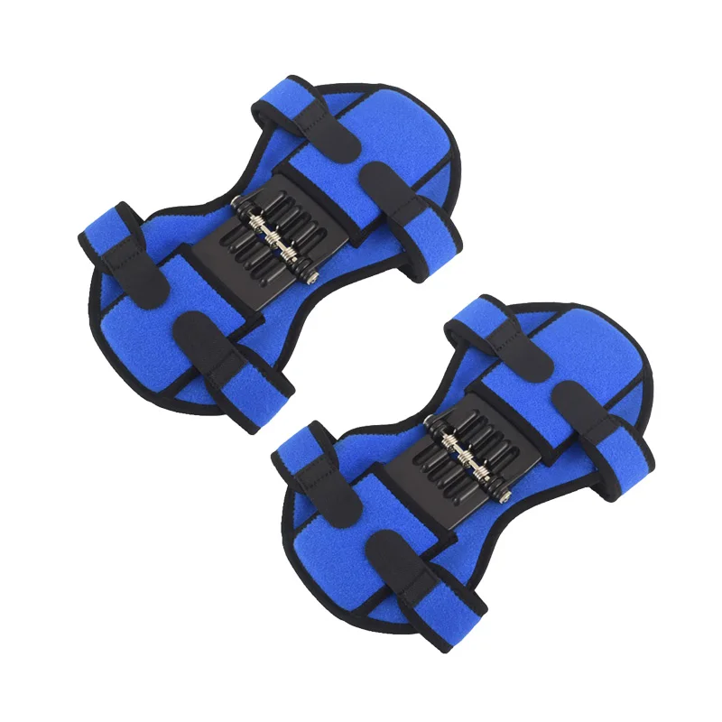 2pcs Basic Blue Полезная поддержка суставов наколенник Воздухопроницаемый нескользящий подтяжка облегчение боли для колена сила пружины стабилизатор наколенник инструменты - Цвет: 2pcs Basic Blue