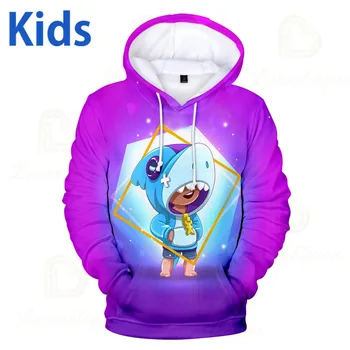 

Stars Game Kawaii Cosplay Leon Spike Poco Children's Hoodie Sweatshirt 3 To 14 Years Kids Hoody Boys Girls Outwear Clothing