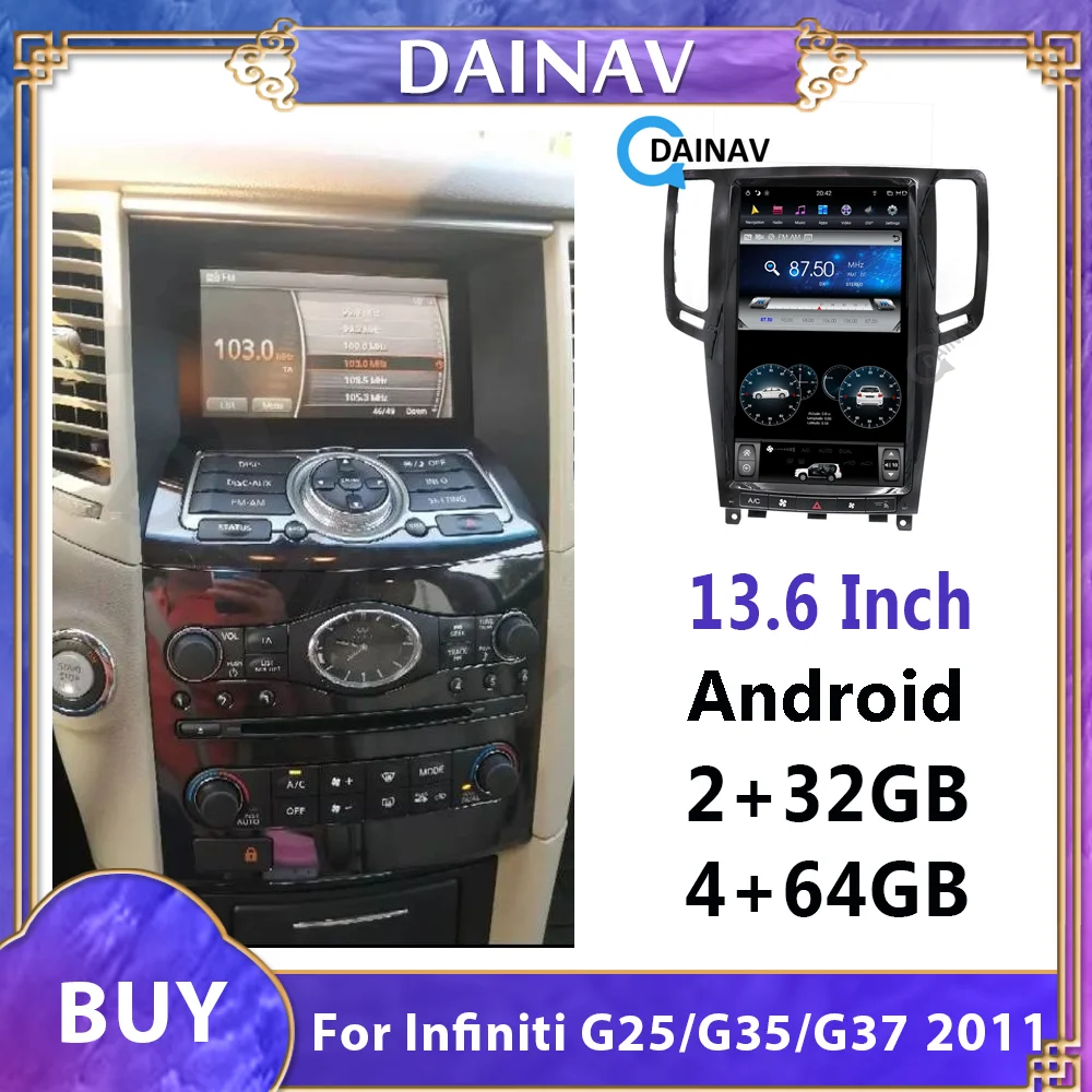 Автомагнитола 2DIN Android 9 0 мультимедийный плеер для Infiniti G25/G35/G37 2011 автомобильный GPS
