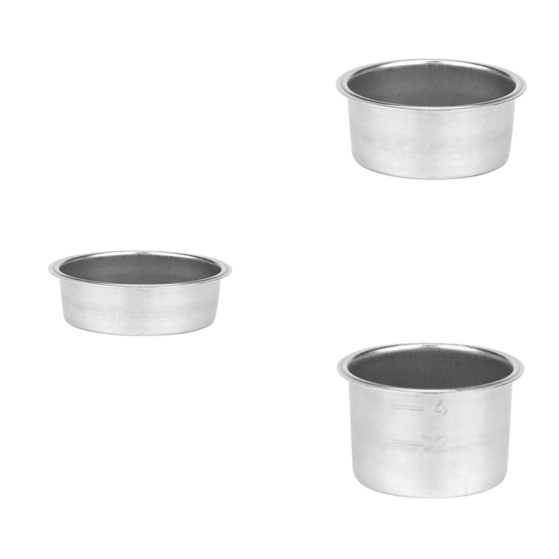 Pressure Cup Filter Coffee Machine Espresso Accessories Detachable Powder Cup Stainless Steel Powder Bowl Basket