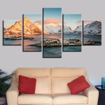 

Diamond Picture Home Decor 5D DIY Embroidery Painting Full Round Drill Mountain Island Lake Cross Stitch Wall art Handmade Gift