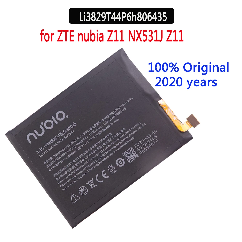 Аккумулятор Li3829T44P6h806435 2020 мАч для ZTE Nubia Z11 NX531J M2 Lite Youth Edition Play NX907J 3000 год | Мобильные