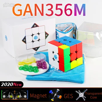 

Magnetic Cube 3x3 GAN356m GANCUBE Magic Speed Cube 3x3x3 for WCA Competition Gan 356m Stickerless Cubo Magico Puzzle Toy