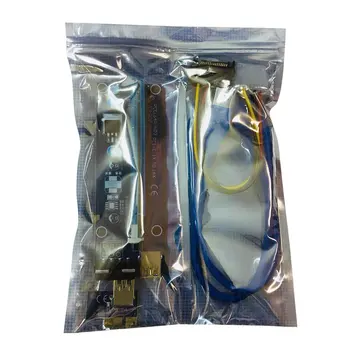 

007 PCI-E Express 1X to 16X Extension Cable Mining Dedicated Graphics Card Extension Cable Adapter with SATA Cable