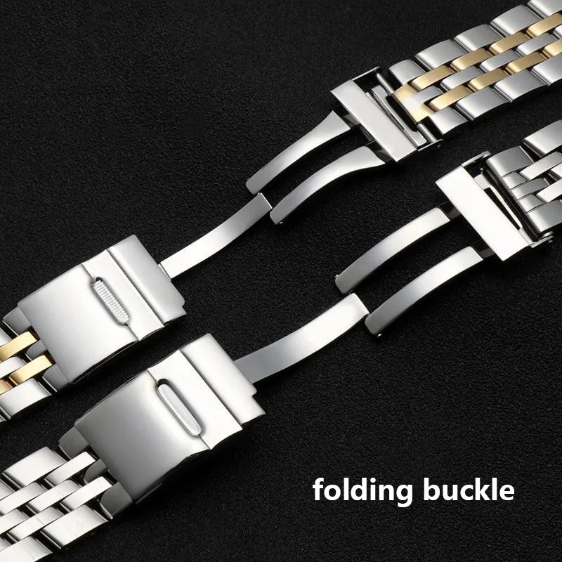 Stainless steel watchband for Breitling A49350 AB042011 wrist band 20mm 22mm 24mm silver gold solid metal strap mens bracelet