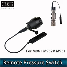 Тактический Скаут свет дистанционного давления переключатель хвост крышка прижим двойной переключатель в сборе для M961 M952V M951 фонарик